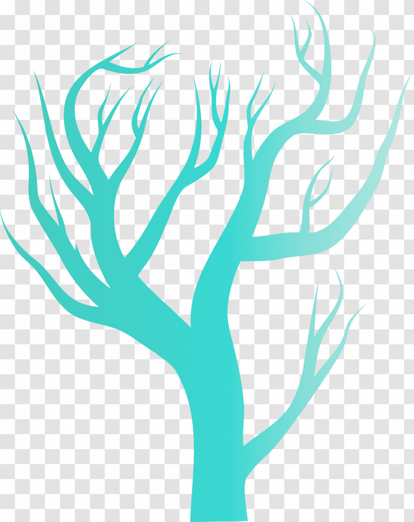 Turquoise Teal Aqua Branch Electric Blue Transparent PNG