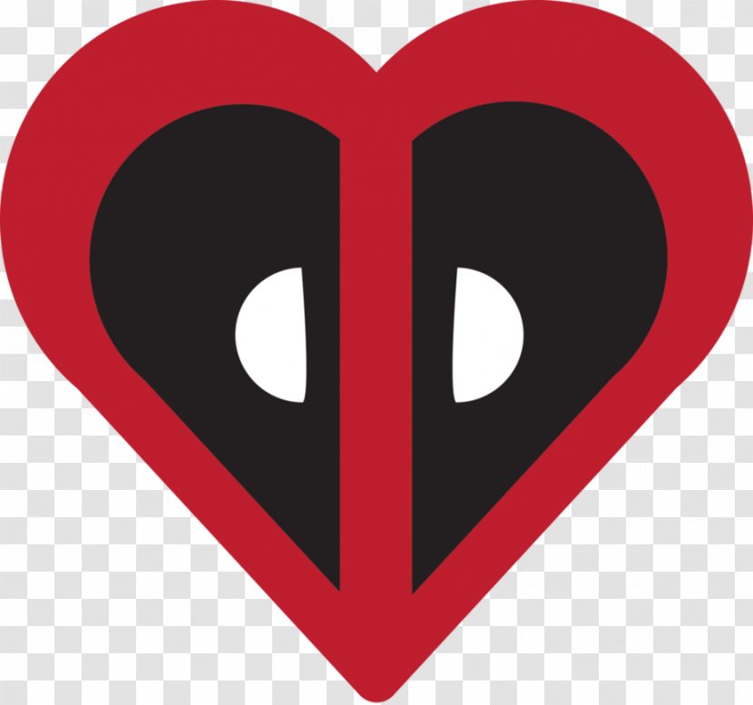 Deadpool Heart YouTube - Watercolor - Chang'e Transparent PNG
