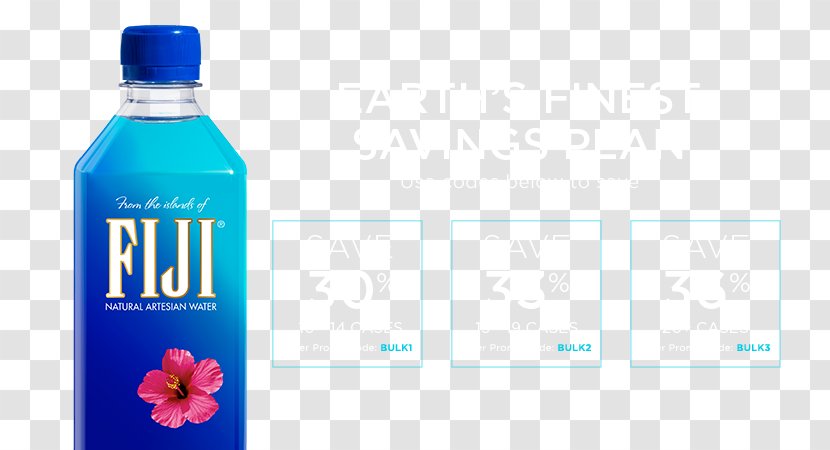 Fiji Water Bottled Artesian Aquifer - Volvic Transparent PNG