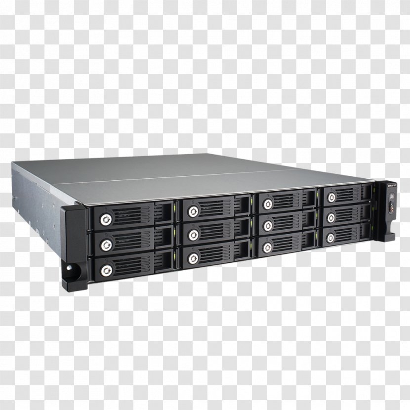 Hard Drives Network Storage Systems QNAP 12-Bay RAID Expansion UX-1200U-RP Serial ATA - Disk - Qnap Tvs871urp Transparent PNG