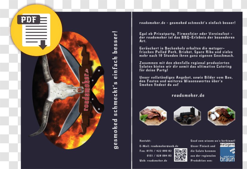 Advertising Brand - BBQ Flyer Transparent PNG