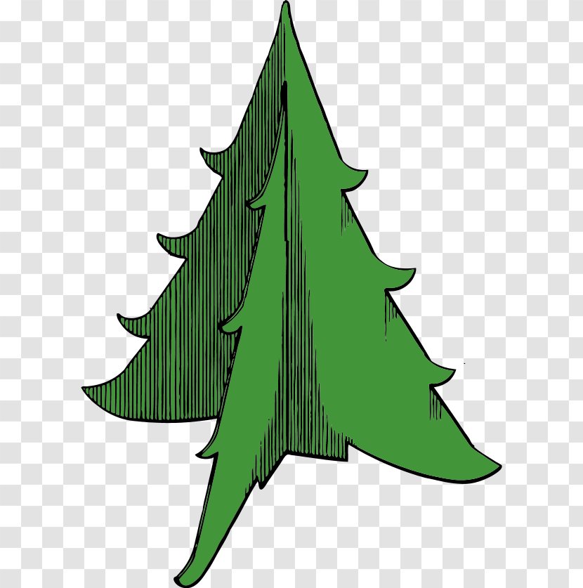 Christmas Tree Ornament Clip Art - Leaf - Cartoon Pine Trees Transparent PNG