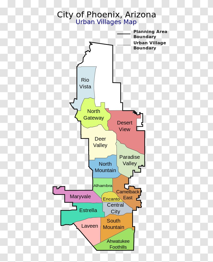 Phoenix Metropolitan Area 2010 United States Census Wikipedia English - Diagram Transparent PNG