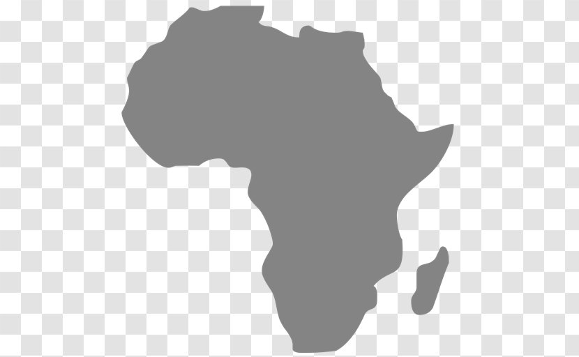 Africa Vector Map Continent - Monochrome Photography Transparent PNG