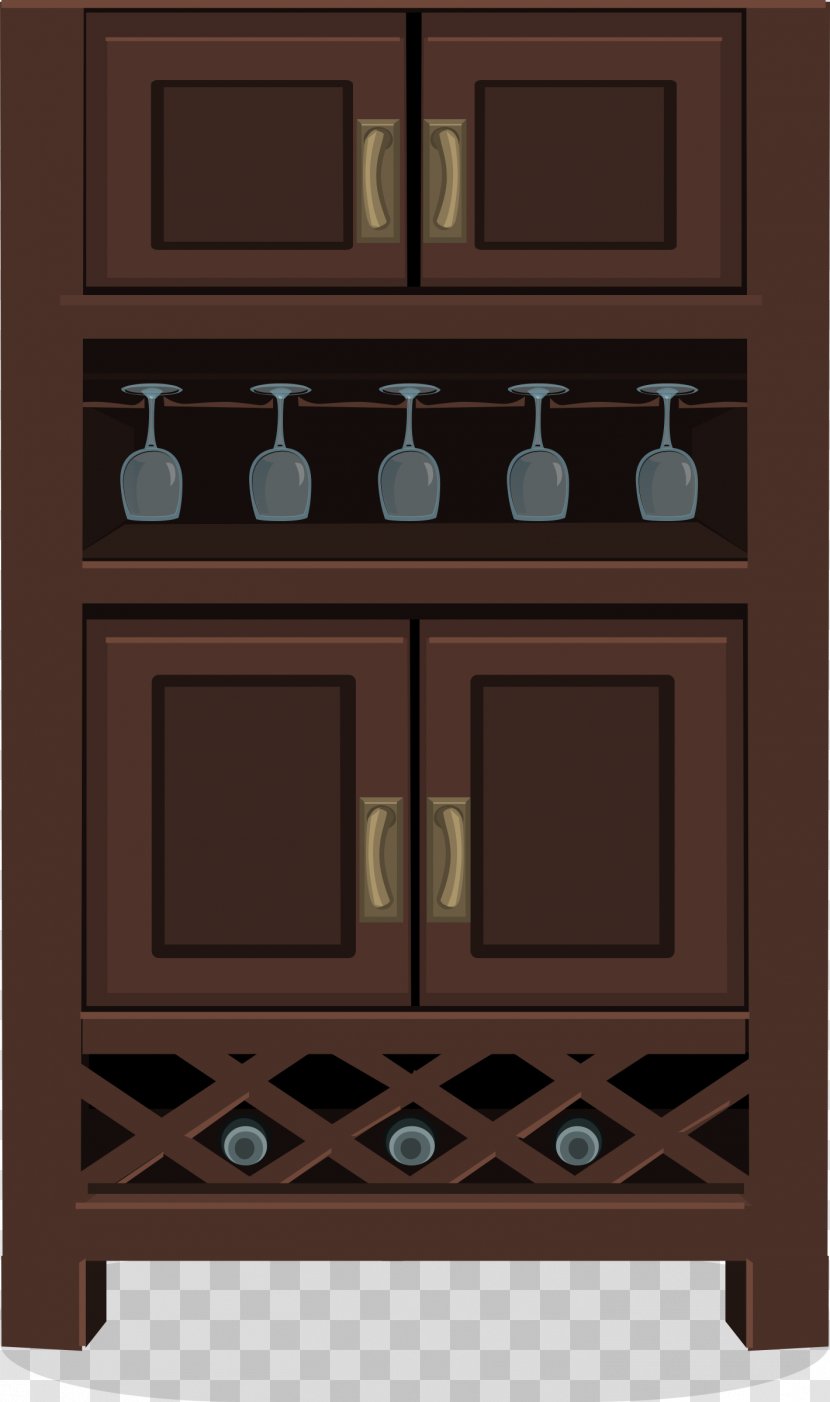Wine Racks Cabinetry Shelf Bottle - Cupboard Transparent PNG