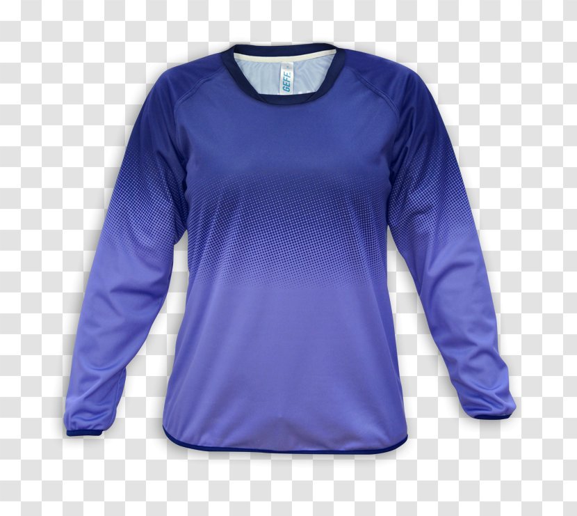 Sleeve T-shirt Hoodie Jacket Zipper - Cobalt Blue - Sweat Shirt Transparent PNG