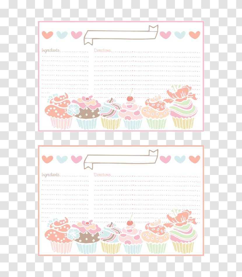 Cupcake Recipe Literary Cookbook Good Cookery Cooking - Template - Card Transparent PNG