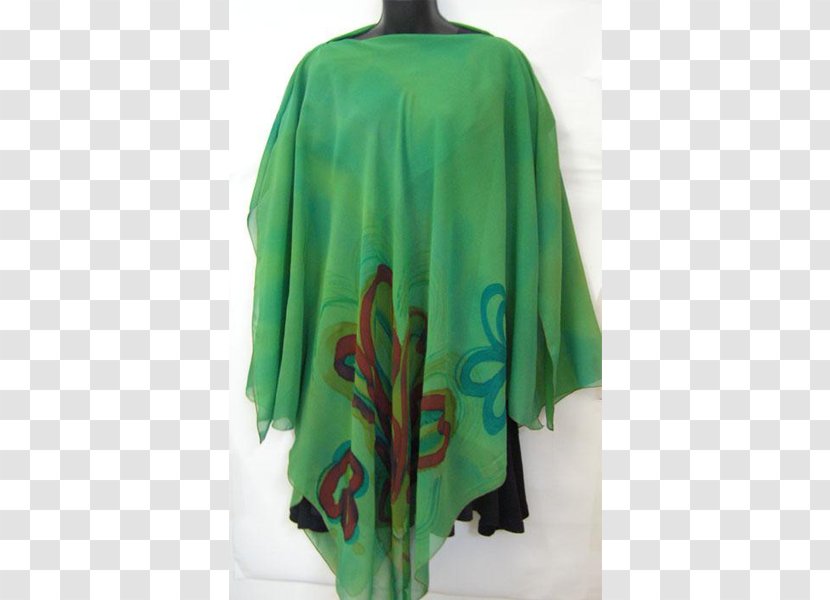 Outerwear Poncho Sleeve - Silk Pattern Transparent PNG