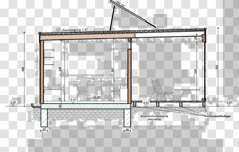 Floor Plan Architecture House Furniture Terrace - Bungalow - Sie Bend Studio Transparent PNG