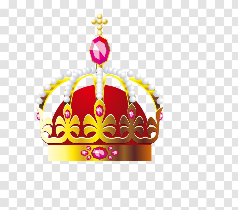 Crown Designer Pearl - Red Transparent PNG