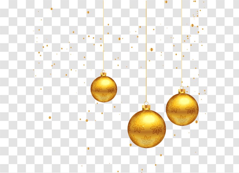 Christmas Decoration Gold - Golden Pattern Vector Transparent PNG