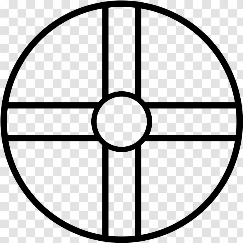 Bronze Age Sun Cross Symbol Prehistoric Europe - Rim - Religious Pattern Transparent PNG