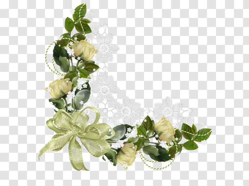 Floral Design Border Flowers Pin Transparent PNG