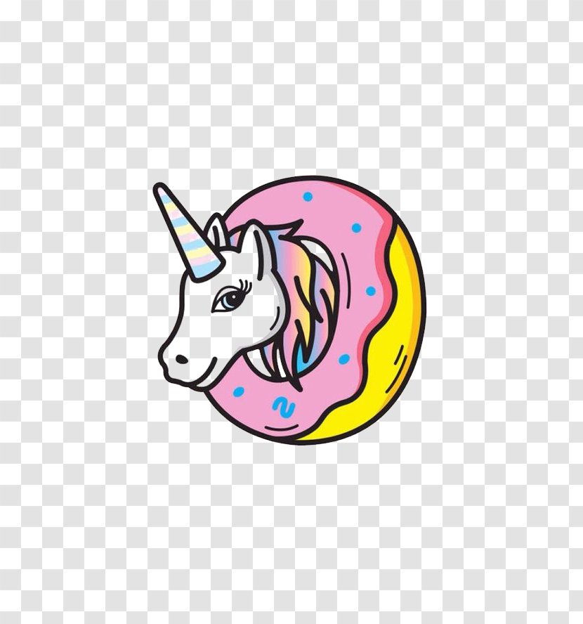 Doughnut Unicorn We Heart It Wallpaper - Food - And Donuts Transparent PNG