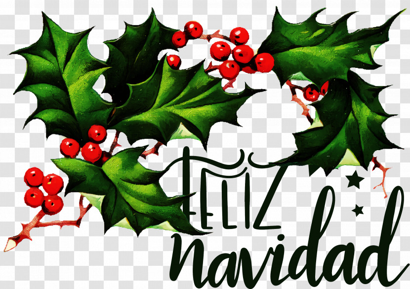 Feliz Navidad Merry Christmas Transparent PNG