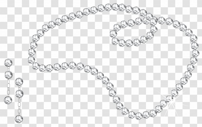 Earring Necklace Diamond Jewellery Clip Art - Pendant - Black Cliparts Transparent PNG