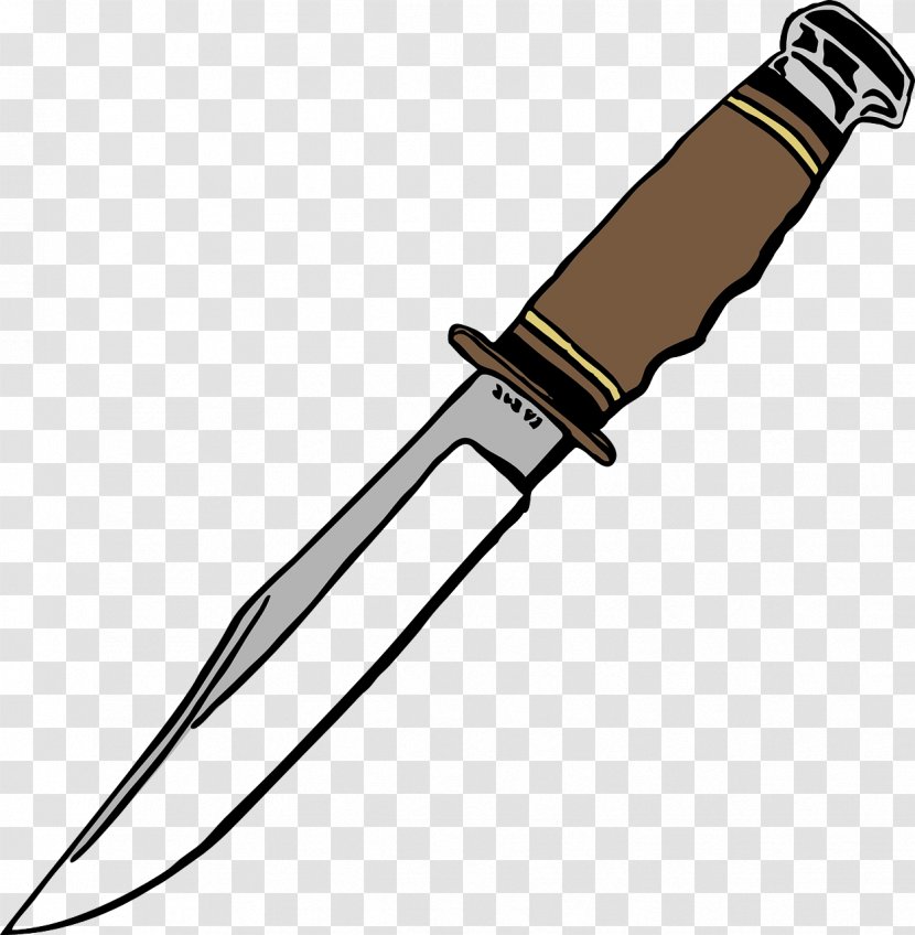 Chef's Knife Kitchen Knives Bowie Clip Art - Royaltyfree Transparent PNG
