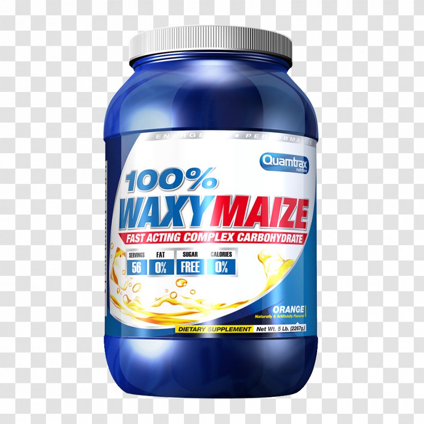 Dietary Supplement Quamtrax Nutrition 100% Waxymaize 2260 Gr Waxy Corn Protein - Amylopectin Transparent PNG