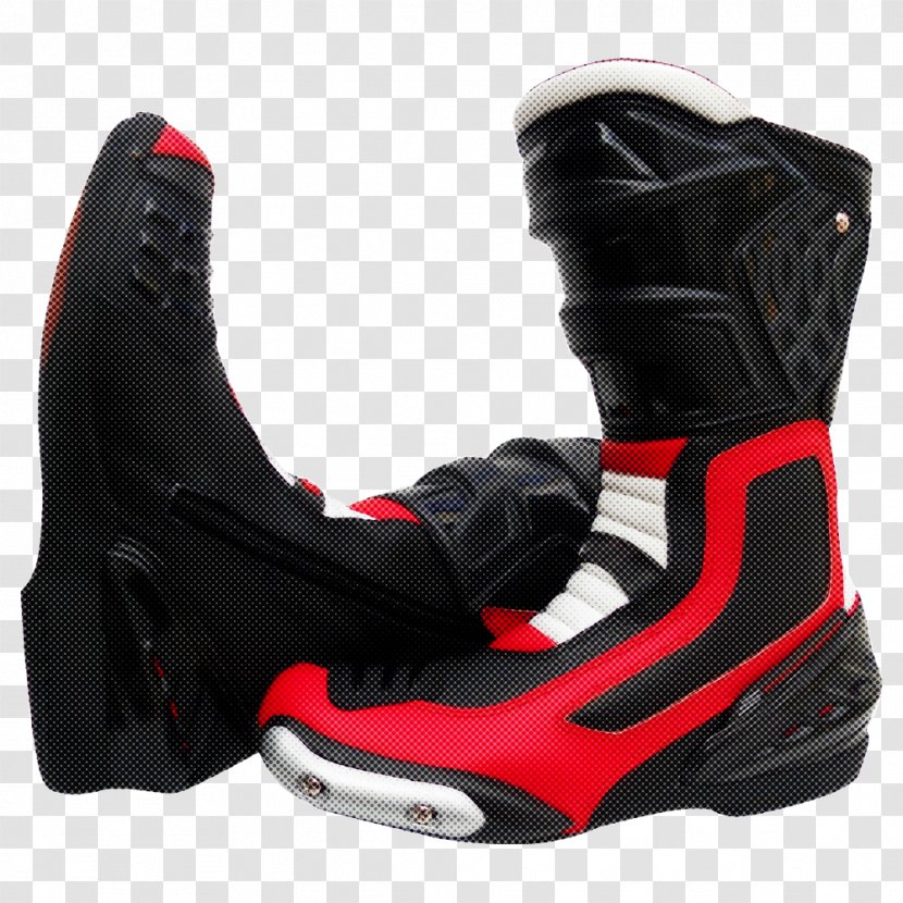 Footwear Shoe Black Boot Red - Sportswear - Athletic Personal Protective Equipment Transparent PNG