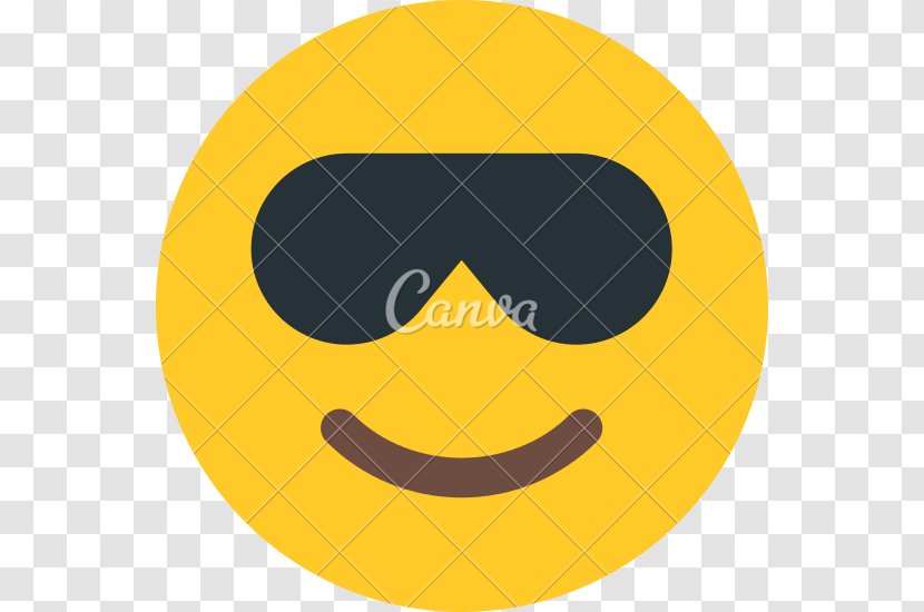 Emoji Colourbox Smile - Yellow - Sunglasses Transparent PNG
