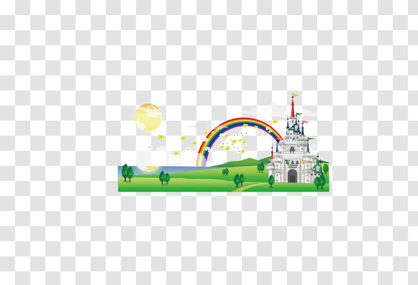 Rainbow - Color - Castle Transparent PNG