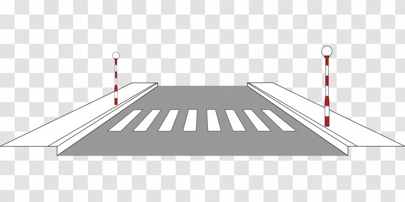 Pedestrian Crossing Road Architectural Engineering Querungsanlage - Triangle Transparent PNG