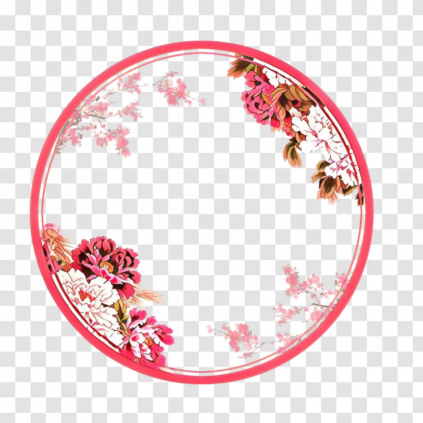 Floral Design - Plate - Oval Blossom Transparent PNG
