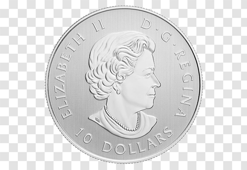 Maple Leaf Silver Coin Royal Canadian Mint - Currency Transparent PNG
