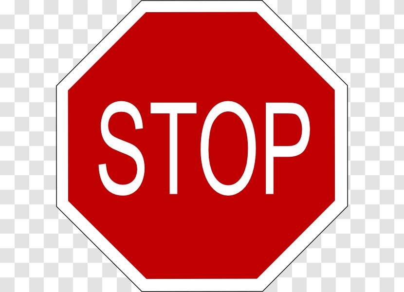 Stop Sign Clip Art - Red Transparent PNG