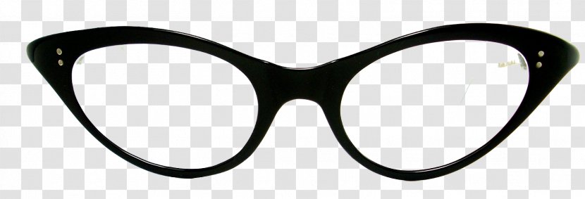 1950s Cat Eye Glasses Lens Sunglasses - Rimless Eyeglasses - Frames Transparent Images Transparent PNG