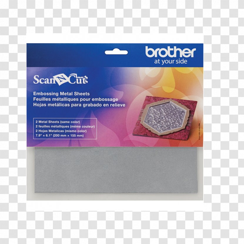 Sheet Metal Paper Embossing Cutting - Brother Industries - Silver Transparent PNG