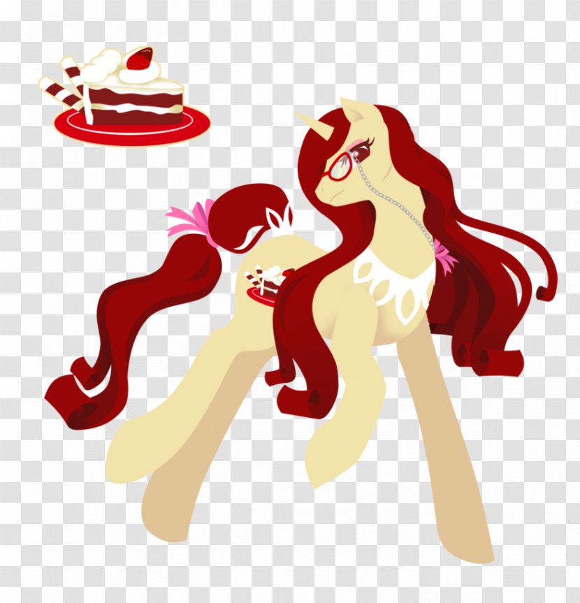 Vertebrate Horse Cartoon - Flower - Red Velvet Transparent PNG