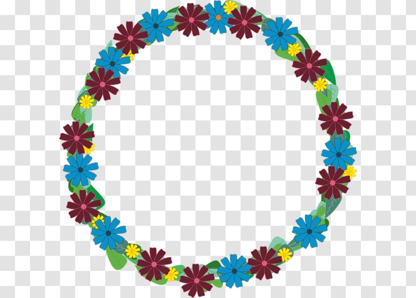Wreath Flower Blue Clip Art - Body Jewelry Transparent PNG