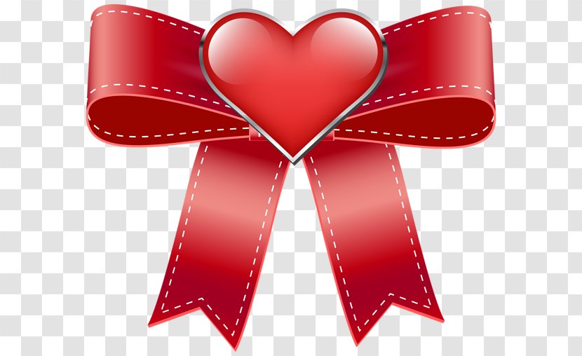 Valentine's Day Clip Art - Red - Paper Ribbon Transparent PNG