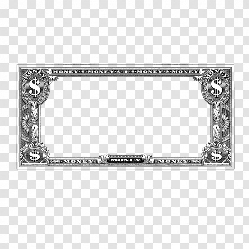 Image Stock Illustration Picture Frames Design - Symbol - Banknote Border Transparent PNG