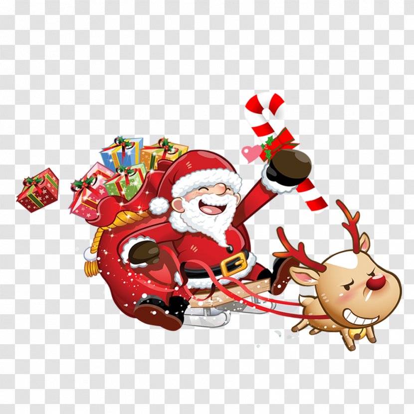 Santa Claus Reindeer Christmas Dress Up Gift - Ornament - Creative Transparent PNG