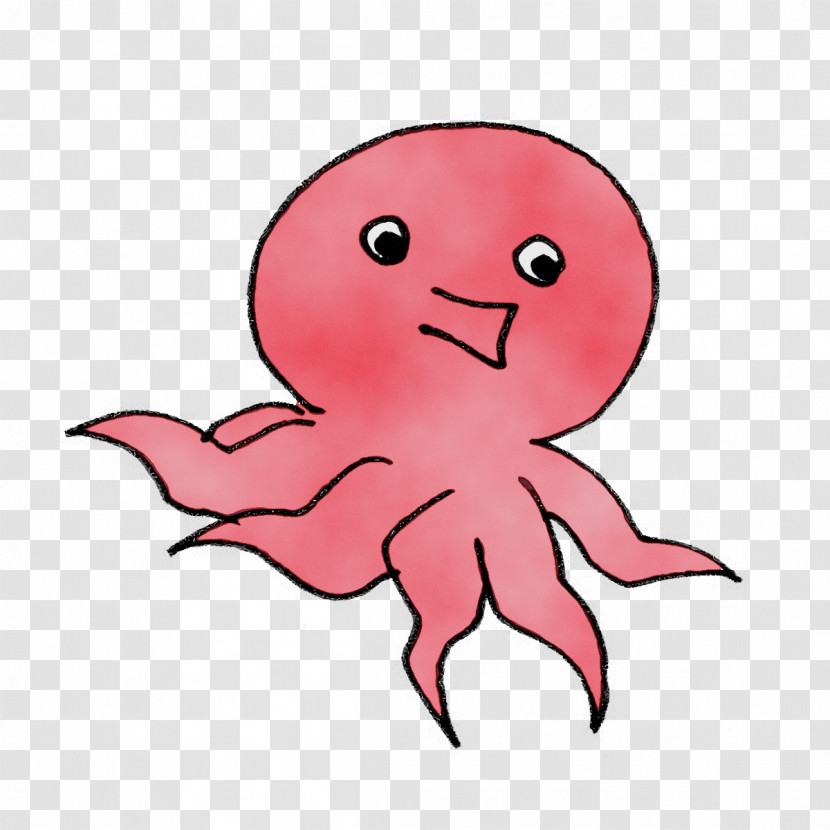 Octopus Character Pink M Octopus-m Kft Character Created By Transparent PNG