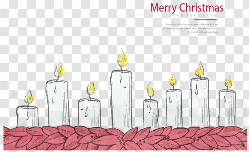 Drawing Illustration - User Interface - Sketch Painted White Candles Transparent PNG