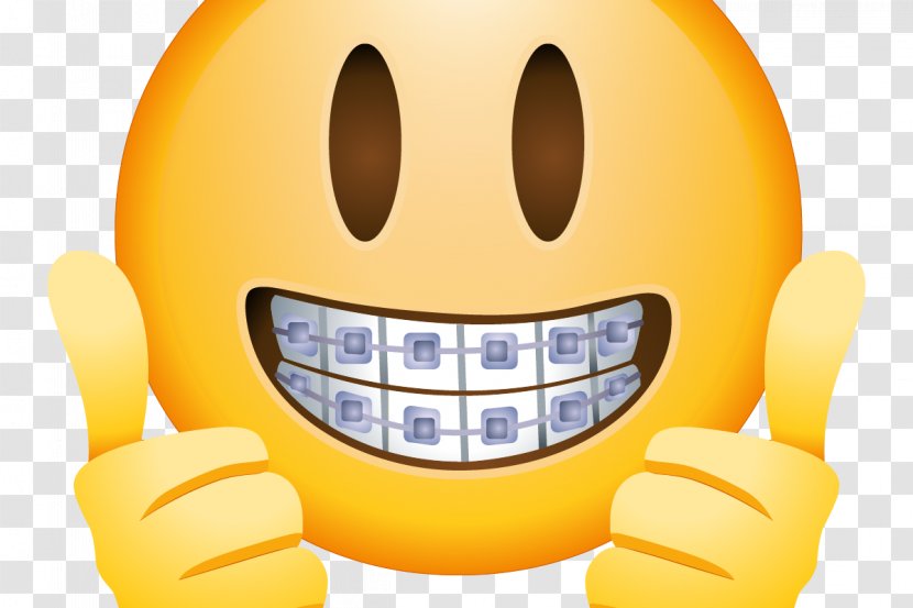 Emoji Smiley Emoticon Clip Art Happiness - Thumb Signal - Orthodontic Separators Transparent PNG