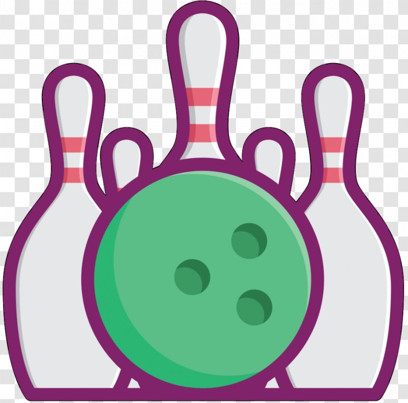 Clip Art Product Design Purple Line - Bowling Ball - Pink Transparent PNG