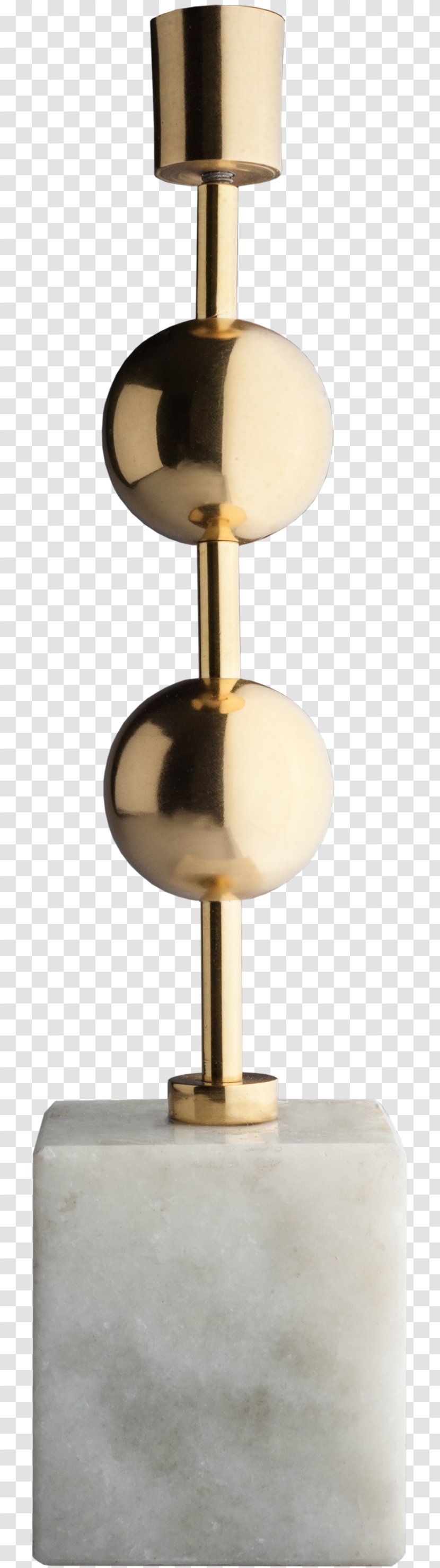 Brass Candlestick Lighting Metal Marble - Com Transparent PNG
