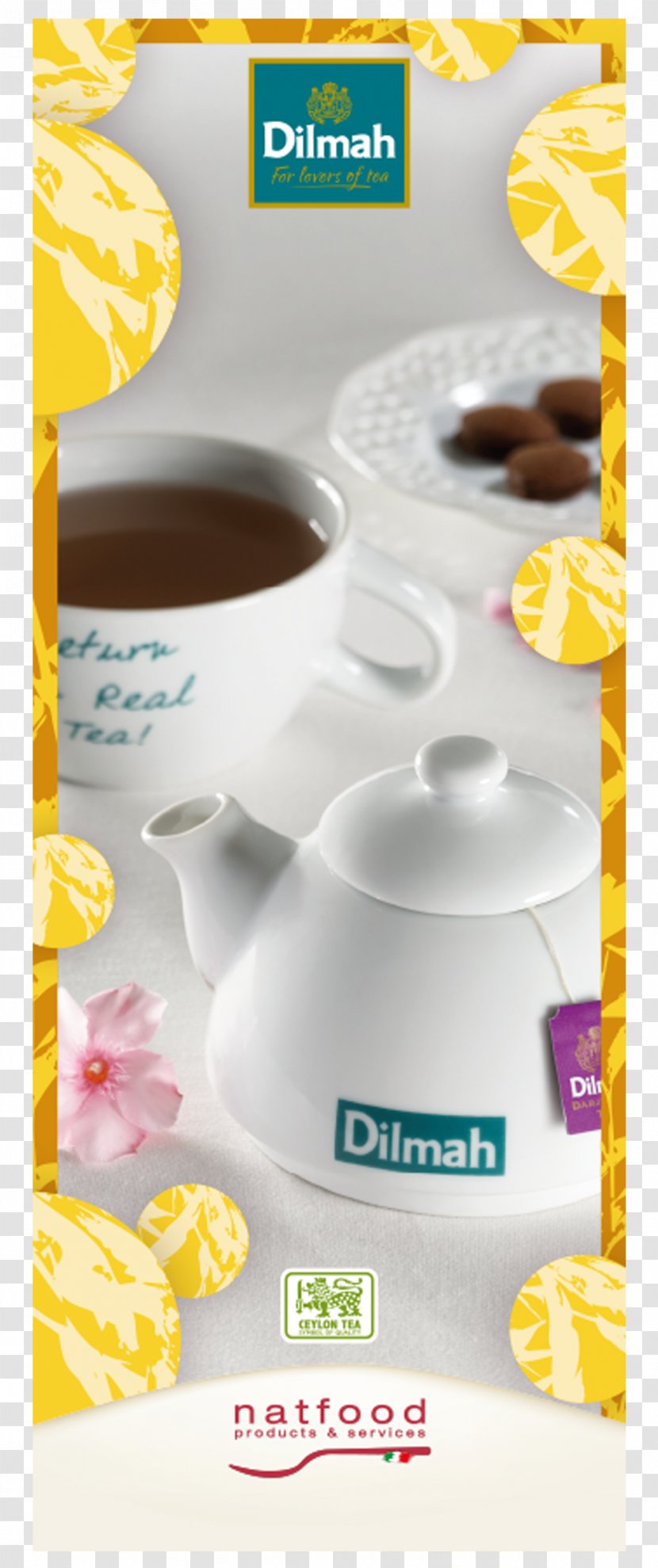 Tea Bag Dilmah Dairy Products Brand - Taste - Menu Transparent PNG