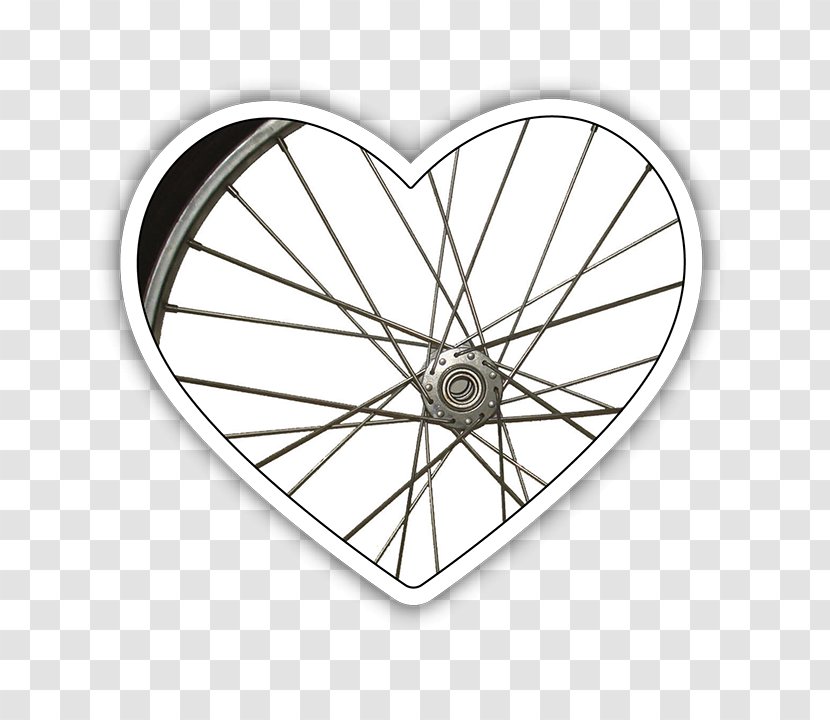 Bicycle Wheels Spoke Frames - Heart Transparent PNG