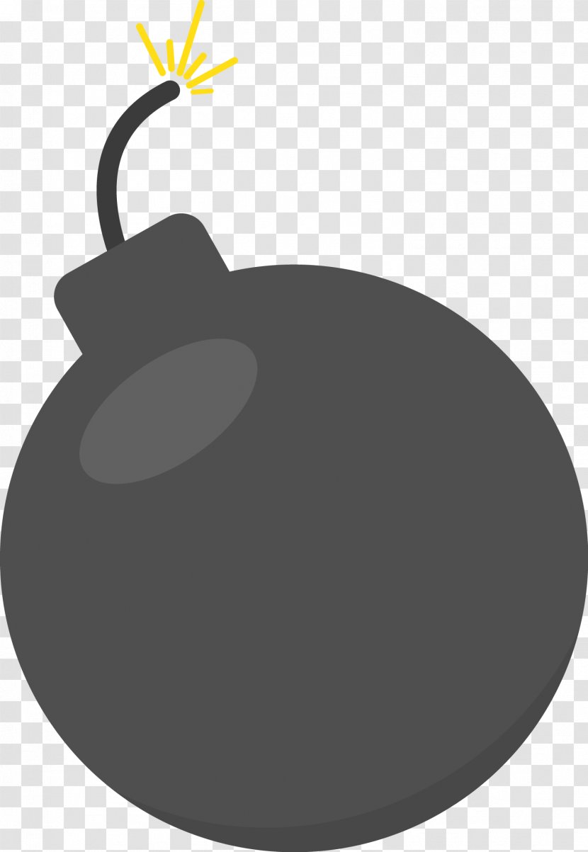 Black And White Circle Clip Art - Vector Bomb Transparent PNG