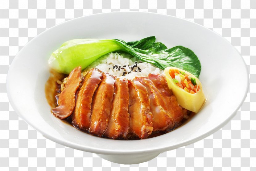 Char Siu Barbecue Meat Rice Food - Barbecued Pork Transparent PNG