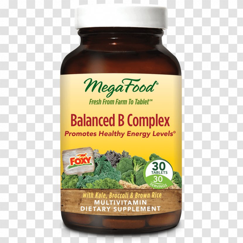MegaFood Balanced B Complex Dietary Supplement Vitamins Health - Dog Nervous System Transparent PNG