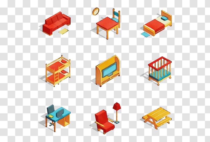 Line Furniture Toy Diagram Block - Table Transparent PNG