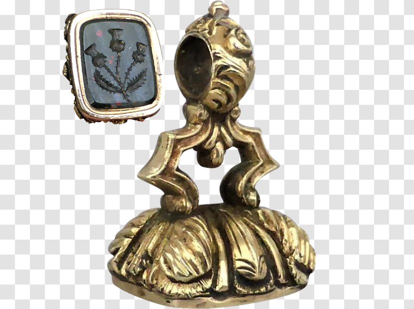 Victorian Era Brass Gem Chalcedony 19th Century - Charms Pendants Transparent PNG