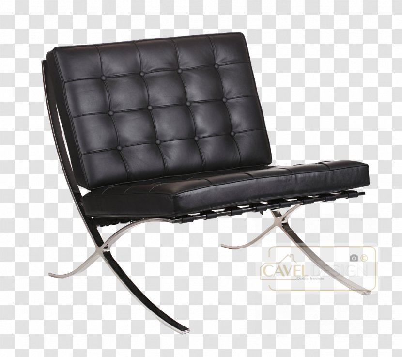 Barcelona Chair Egg Eames Lounge Wing - Leather Transparent PNG