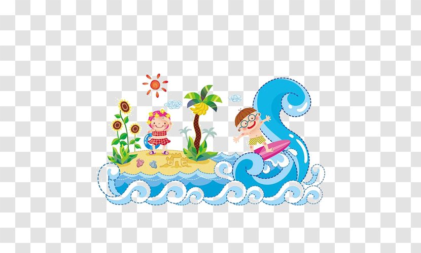 Animation Child Cartoon Illustration - Comics - Island Transparent PNG